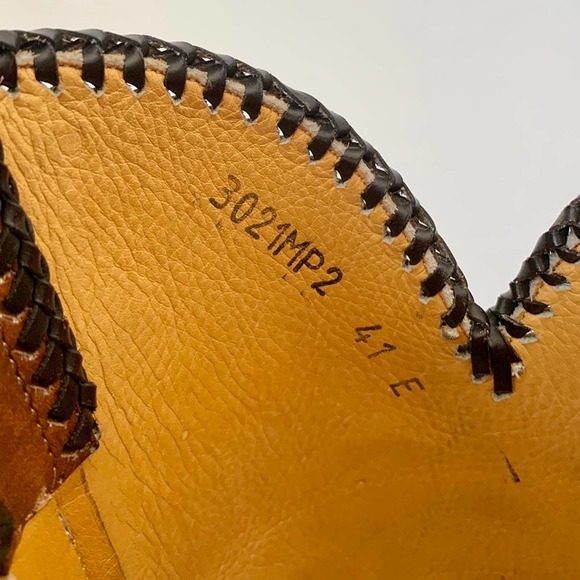 Custom Handmade Tooled Leather Brown Cowboy Western Boots Men’s 8 E Women’s 10 - Picture 6 of 8